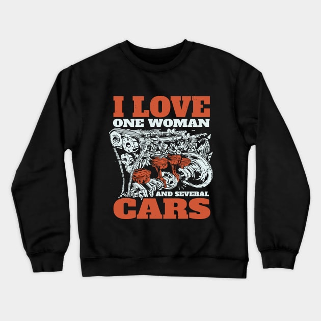 Mechanic's Heartbeat Crewneck Sweatshirt by Life2LiveDesign